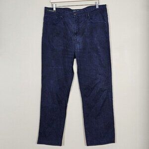 Wolf St Barry Denim Pants Mens 38x34 /27 Navy Straight Leg Zip Fly Preppy Cotton